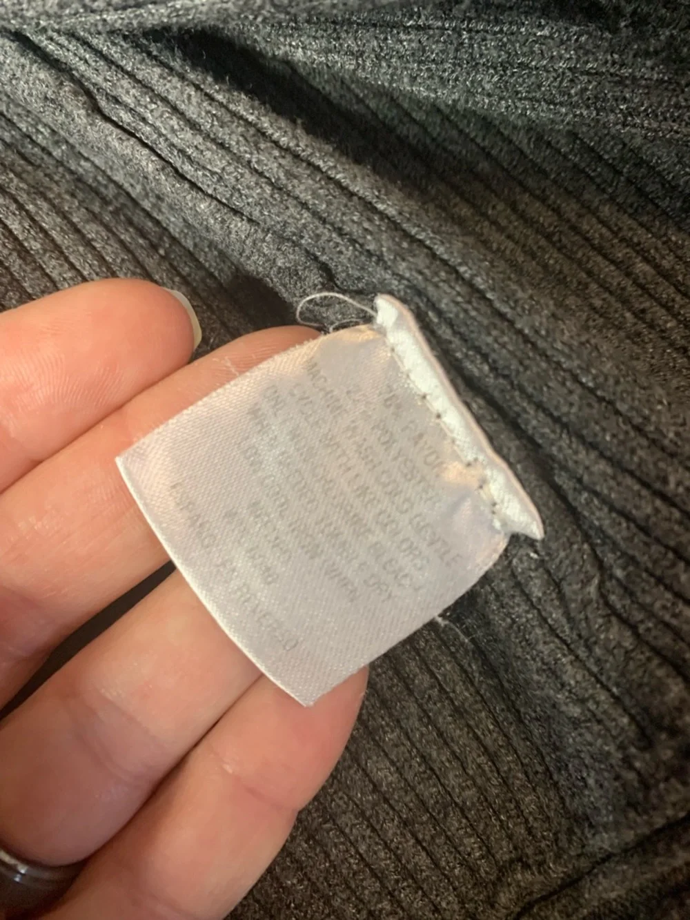 JM Collection Grey Ribbed Open Front Cardigan XL - Picture 4 of 7